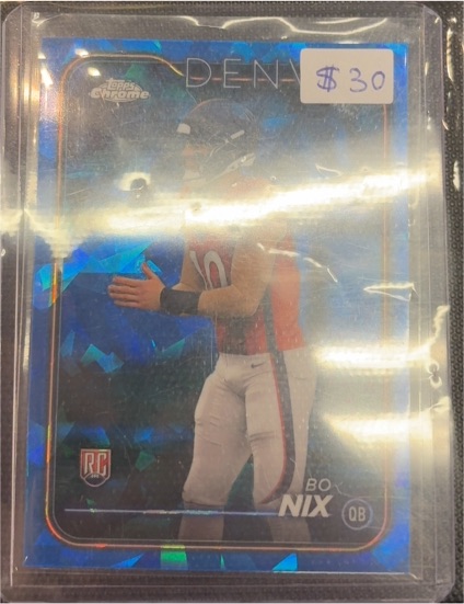 2024 Topps Chrome Sapphire #206 Bo Nix — front