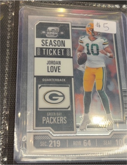 2023 Panini Contenders Optic #19 Jordan Love Season Ticket — front