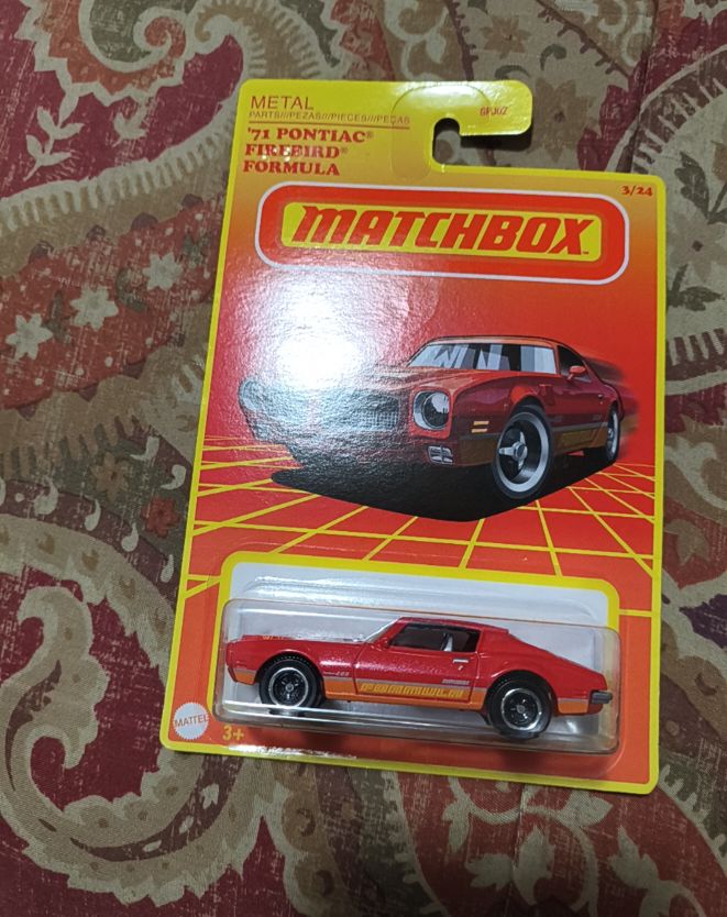 1971 Matchbox #3/24 Pontiac Firebird Formula — front