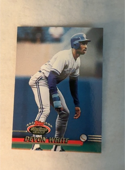1993 Topps Stadium Club #485 Devon White — front