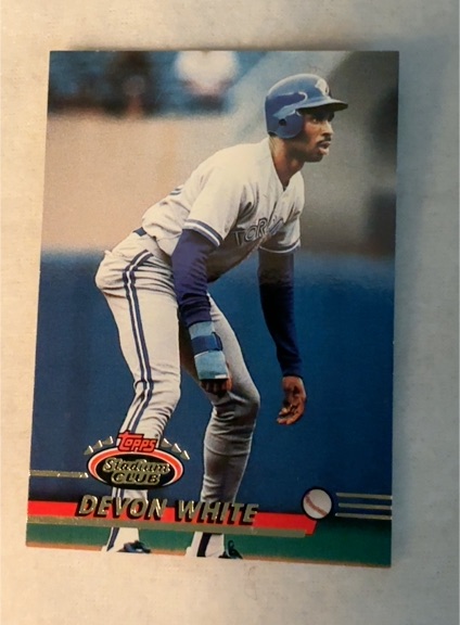 1993 Topps Stadium Club #485 Devon White — front