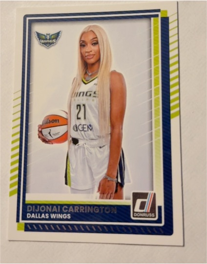 2025 Panini Donruss WNBA #27 Dijonai Carrington — front