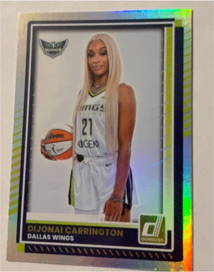 2025 Donruss WNBA #27 DiJonai Carrington — front