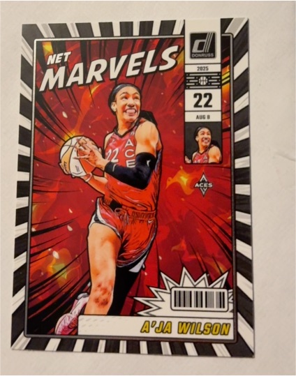 2025 Donruss WNBA #8 A'ja Wilson Net Marvels — front
