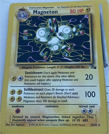 1999 Pokémon #26 Magneton — front