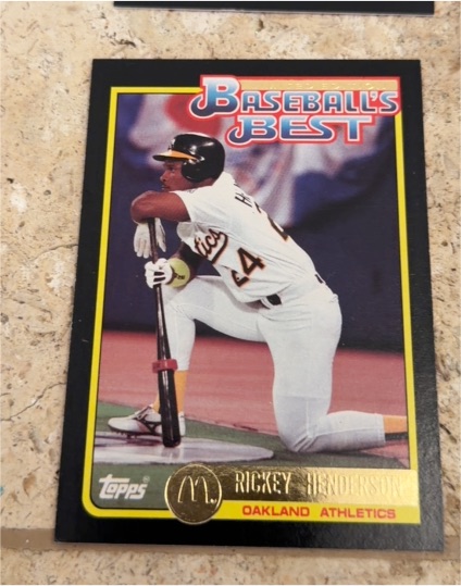 1992 Topps McDonald's Baseball's Best #3 Rickey Henderson — front