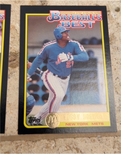 1992 Topps McDonald's Baseball's Best #9 Bobby Bonilla — front