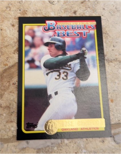 1992 Topps McDonald's Limited Edition Baseball's Best #22 Jose Canseco — front