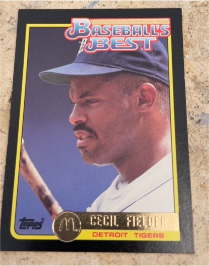 1992 Topps McDonald's Baseball's Best #1 Cecil Fielder — front