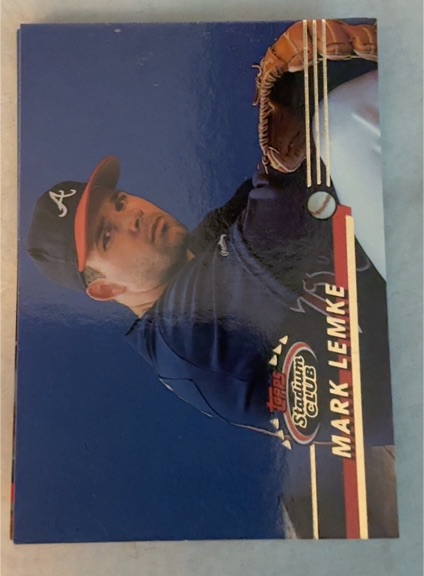1991 Topps Stadium Club #203 Mark Lemke — front