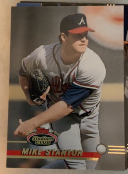 1993 Topps Stadium Club #38 Mike Stanton — front