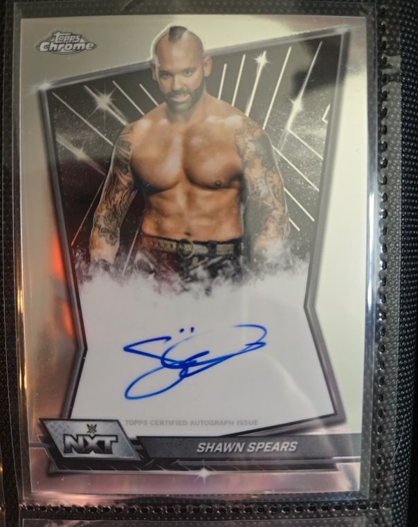 2026 Topps Chrome WWE #NXT-SHA Shawn Spears — front
