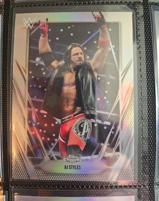 2026 Topps Chrome WWE #47 AJ Styles — front