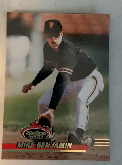 1993 Topps Stadium Club #405 Mike Benjamin — front