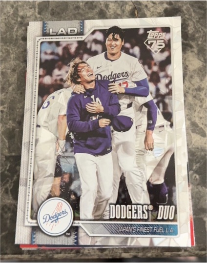 2026 Topps Series 1 #265 Dodgers Duo — front