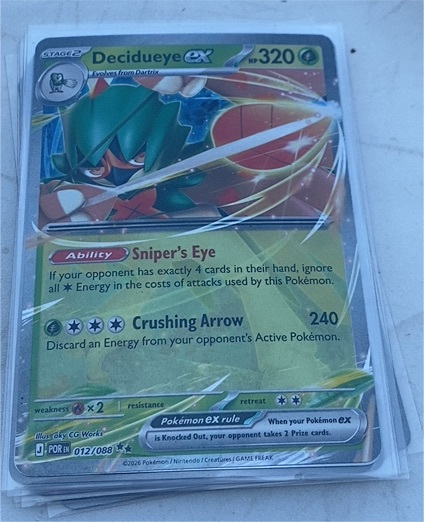 2026 Pokémon Perfect Order #012 Decidueye ex — front