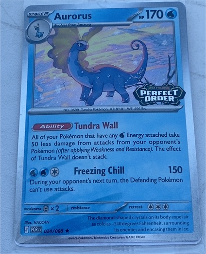 2026 Pokémon POR #024 Aurorus — front