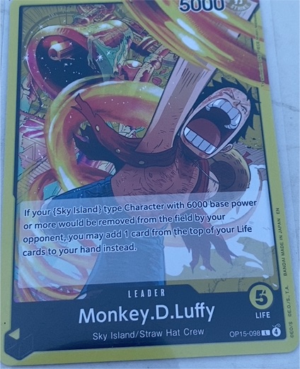 2026 One Piece CCG OP15-098 Monkey.D.Luffy Leader — front