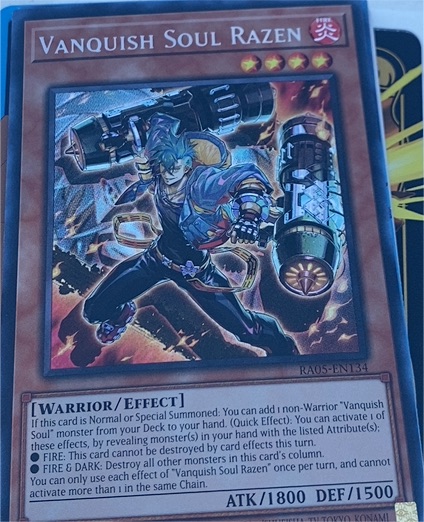 Yu-Gi-Oh! RA05-EN134 Vanquish Soul Razen — front