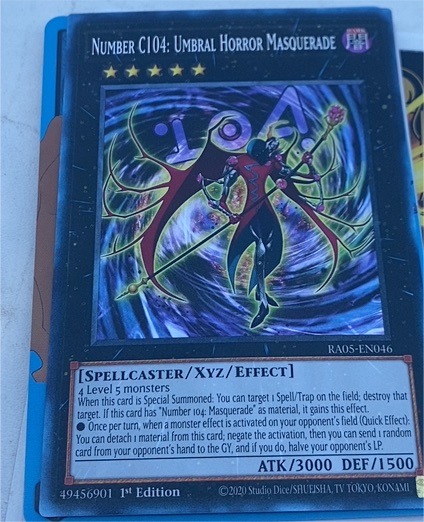 2020 Yu-Gi-Oh! RA05-EN046 Number C104: Umbral Horror Masquerade — front