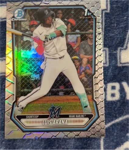 2026 Bowman Chrome #BCP-72 Luis Arana — front