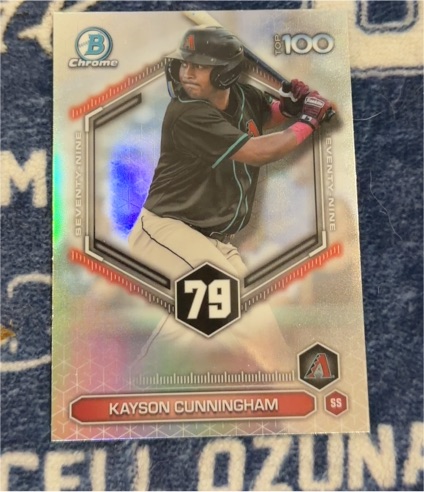 2026 Bowman Chrome Top 100 #BTP-79 Kayson Cunningham — front
