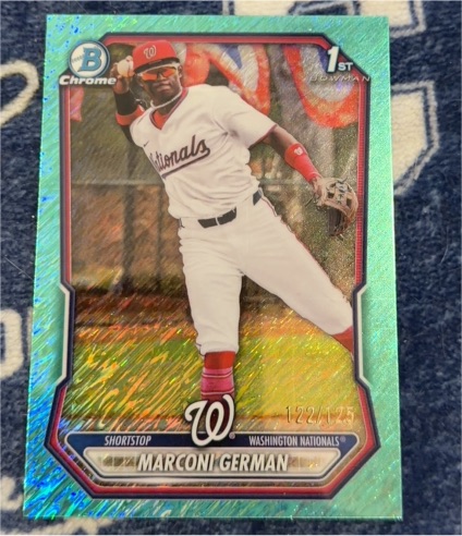 2026 Bowman Chrome #BCP-100 Marconi German — front