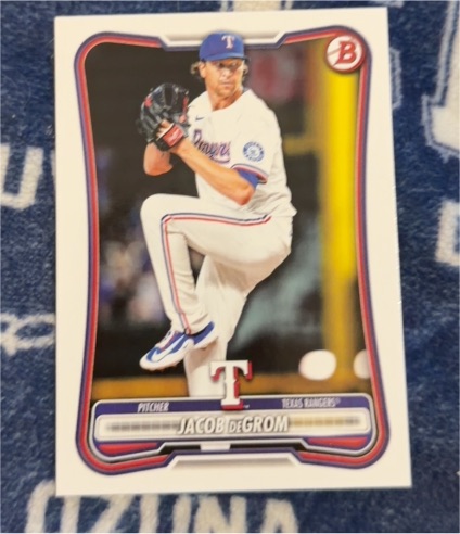 2023 Bowman #54 Jacob deGrom Texas Rangers — front