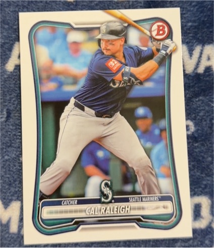 2022 Bowman #49 Cal Raleigh — front