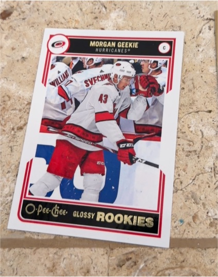 2020-21 O-Pee-Chee Glossy Rookies #R-6 Morgan Geekie — front