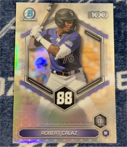 2026 Bowman Chrome Top 100 #BTP-88 Robert Calaz — front