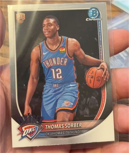 2025 Bowman Chrome #BCV-15 Thomas Sorber — front
