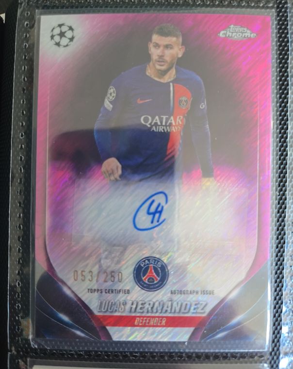 2023-24 Topps Chrome UEFA Club Competitions #CA-LH Lucas Hernandez — front