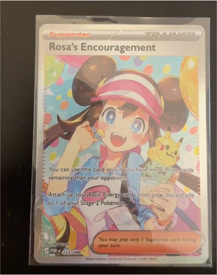 2019 Pokémon ME03 Rosa's Encouragement #123 — front