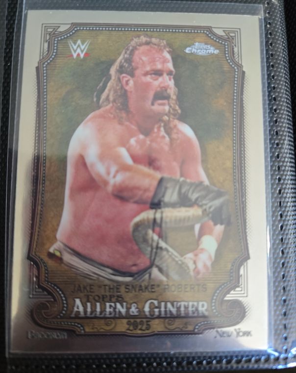 2025 Topps Chrome WWE Allen & Ginter #AG-JTS Jake The Snake Roberts — front