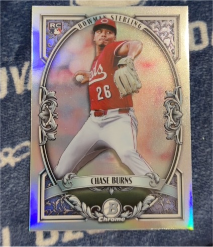 2026 Bowman Chrome Sterling #BST-10 Chase Burns — front