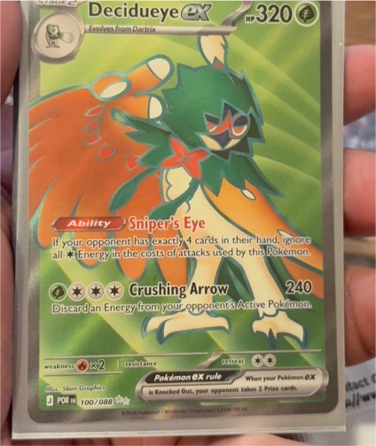 Pokémon TCG ME03 Perfect Order #100/088 Decidueye ex — front