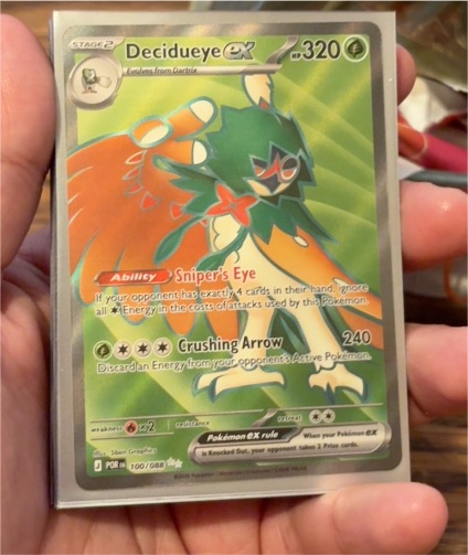2016 Pokémon Perfect Order #100/088 Decidueye EX — front