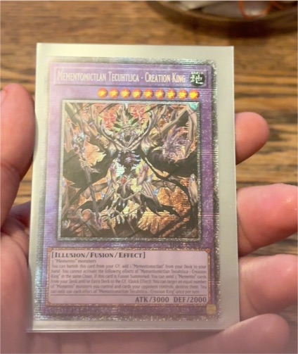 2025 Yu-Gi-Oh! MP25-EN010 Mementomictlan Tecuhtlica - Creation King — front
