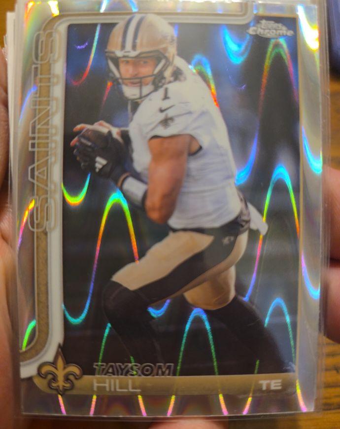 2025 Topps Chrome #222 Taysom Hill — front