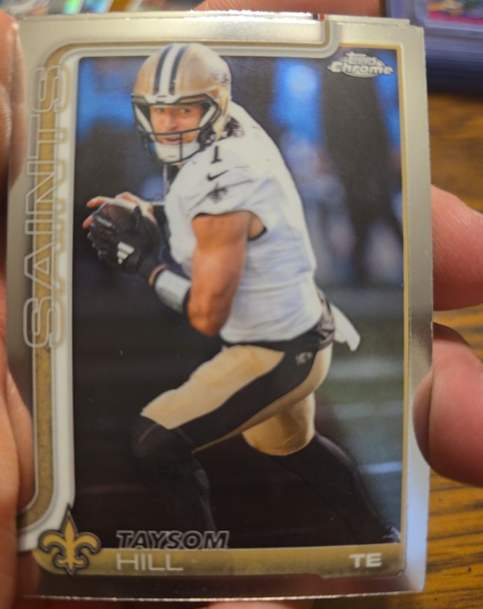 2025 Topps Chrome #222 Taysom Hill — front