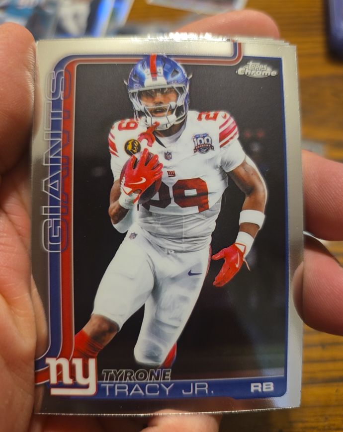 2025 Topps Chrome #228 Tyrone Tracy Jr. — front