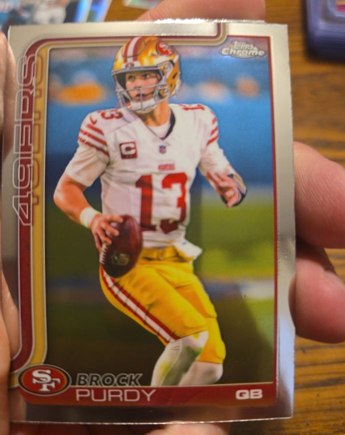 2025 Topps Chrome #262 Brock Purdy — front