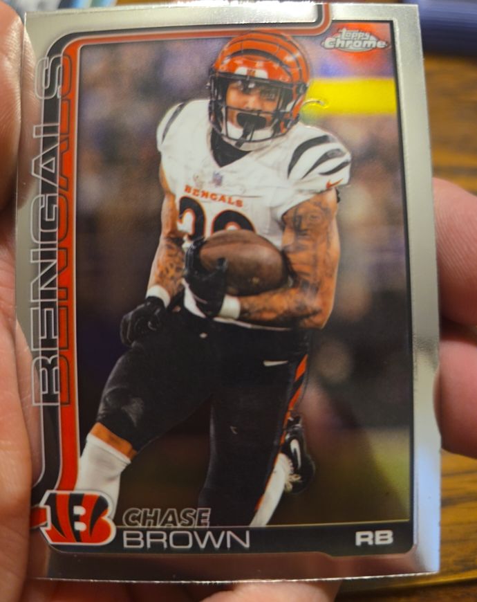 2025 Topps Chrome #62 Chase Brown — front