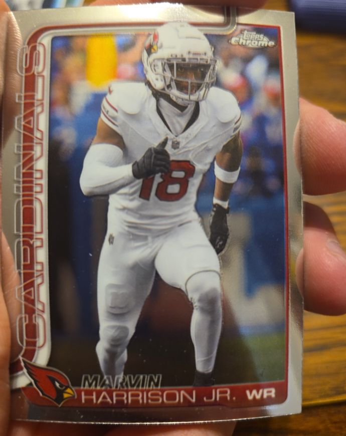 2025 Topps Chrome #1 Marvin Harrison Jr. — front