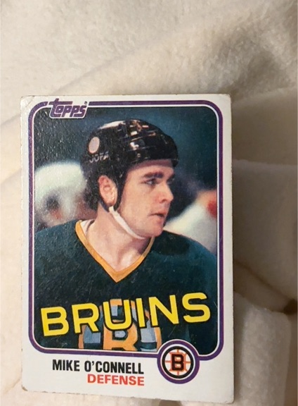 1981-82 Topps #E70 Mike O'Connell Boston Bruins — front