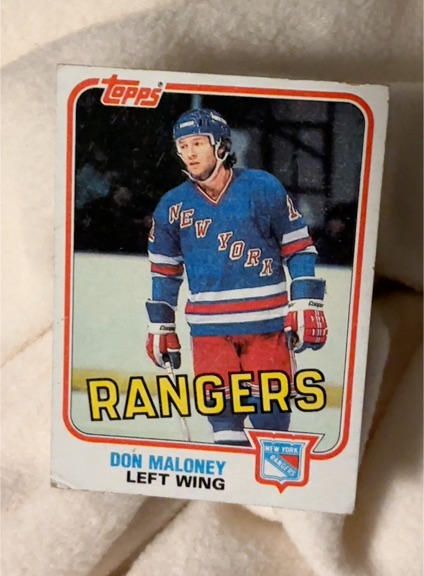 1981-82 Topps #E101 Don Maloney New York Rangers — front