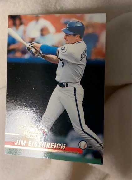 1992 Topps Stadium Club #409 Jim Eisenreich — front