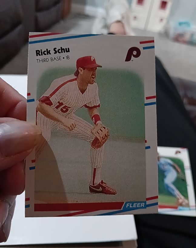 1988 Fleer #316 Rick Schu Philadelphia Phillies — front