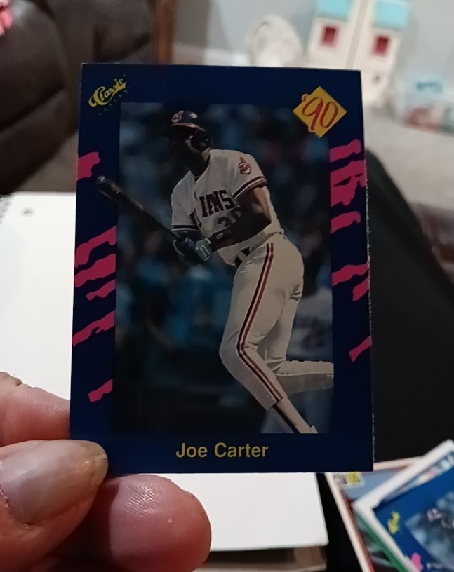 1990 Classic Blue #138 Joe Carter — front